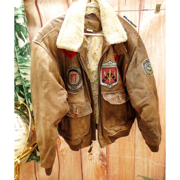 Sold 🌻 Vintage flying tigers heavy weight leather flight jacket - Picture 2 of 11